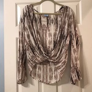 Tie-Dye Crossbody Top